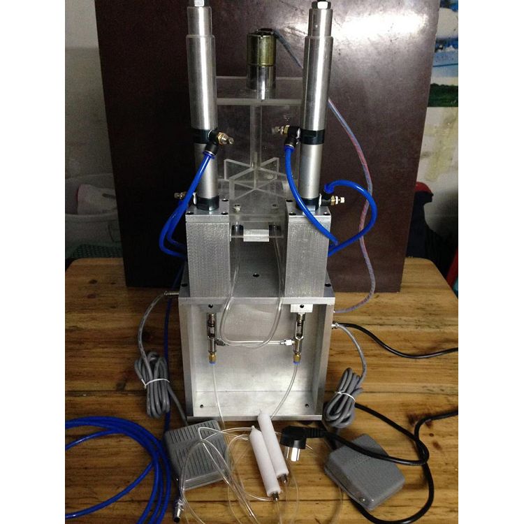 Máquina de enchimento manual de cabeça dupla CBD