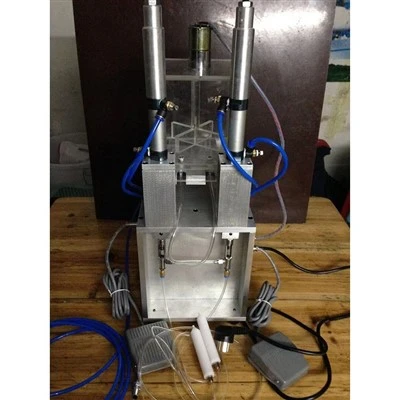 Máquina de enchimento manual de cabeça dupla CBD