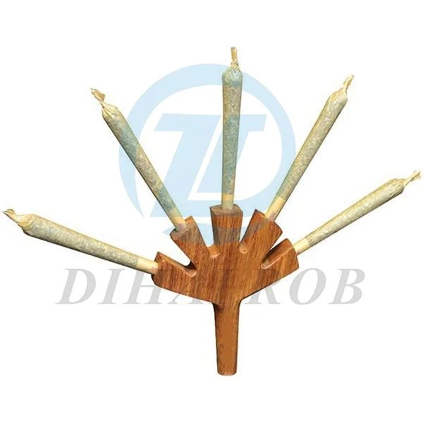 Tubo bifurcado de madeira para fumantes de fumo natural pré-roll